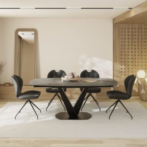 Bellagio spisebord med uttrekk